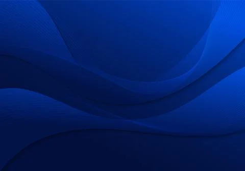 Abstract gradien blue wavy pattern design decorative artwork template design. Stock Illustration