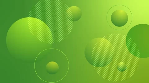 Abstract gradient with 3d spheres and line pattern background animation Stockbeeldmateriaal 335544084