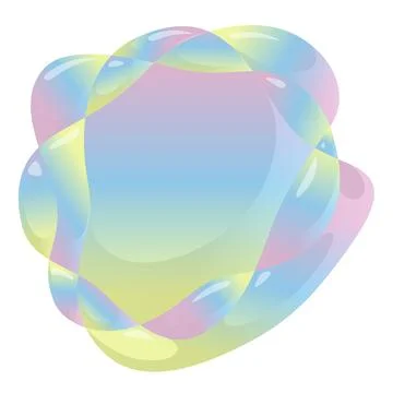 Abstract gradient amoeba banner. Vector Stockillustratie