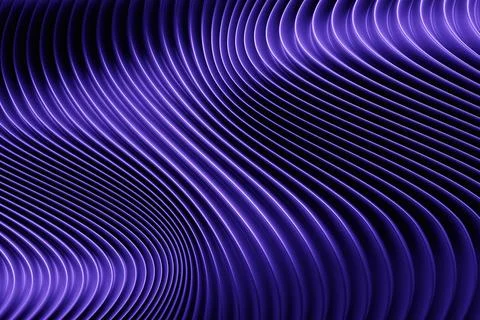 Abstract  gradient and geometric stripes pattern. Linear purple   pattern, 3D Stock Illustration