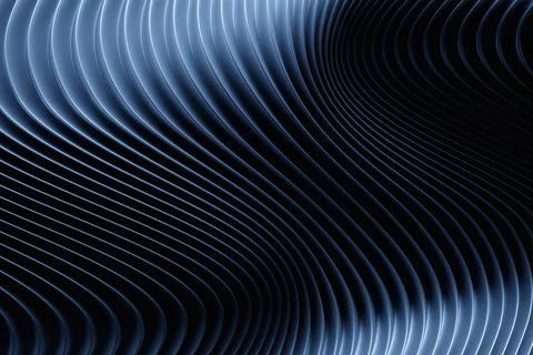 Abstract  gradient and geometric stripes pattern. Linear blue  pattern, 3D il 스톡 일러스트