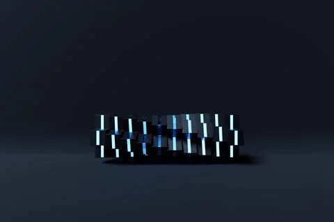 Abstract  gradient and geometric stripes  shape,    glowing   lines pattern,  Stock Illustration