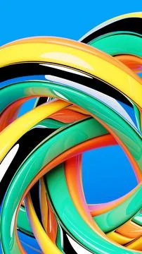 Abstract  gradient and geometric stripes pattern. Colorful     pattern, 3D il Illustrazione stock