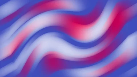 Abstract gradient animation flowing red, white, and blue waves motion background Stock Footage 330455523