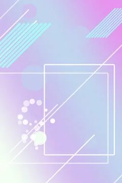 Abstract gradient backdrop with translucent squares and circles, diagonal s.. Stock Illustration
