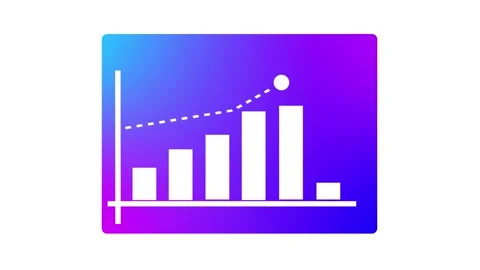 Abstract gradient background animation featuring business data and financia.. Stock Footage 321391698