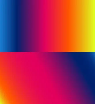 Abstract gradient background in blue pink orange yellow with color transition Illustrazione stock