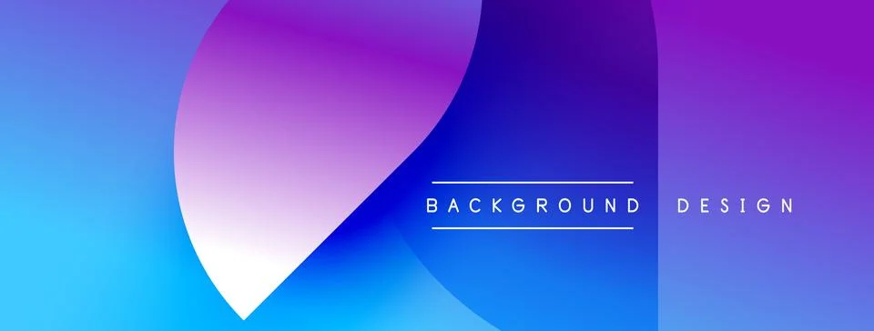 Abstract gradient background. Blue, purple hues blend smoothly. Modern design Ilustração Stock