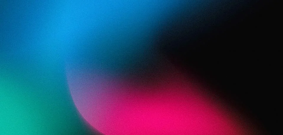 Abstract gradient background blue red green black grainy texture copy space.. Stock Illustration