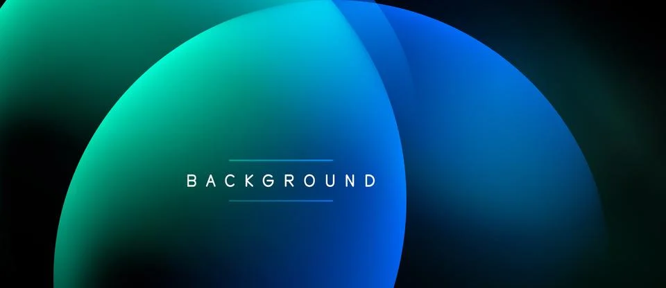 Abstract gradient background. Blue, teal hues blend smoothly. Text reads Illustrazione stock