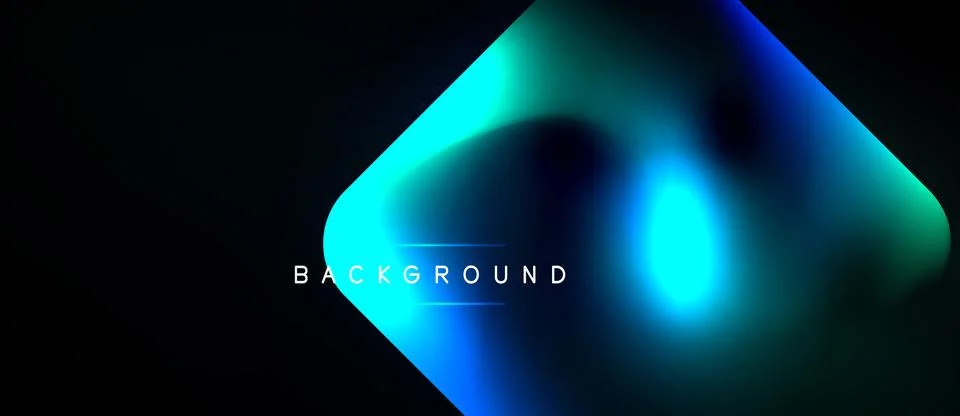 Abstract gradient background. Blue, teal hues blend into darkness. Text reads 스톡 일러스트