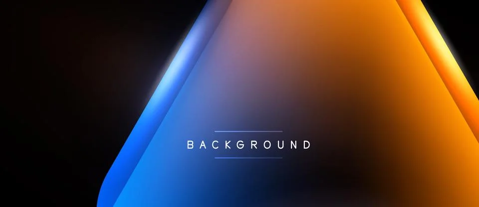 Abstract gradient background. Blue transitions to orange. Minimalist design.. Illustrazione stock