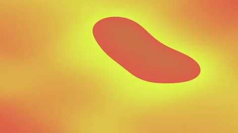Abstract gradient background with central red peanut-shaped form Stock Footage 329008760