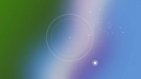 Abstract Gradient Background with Circle and Sparkle Elements Video stock 332031753