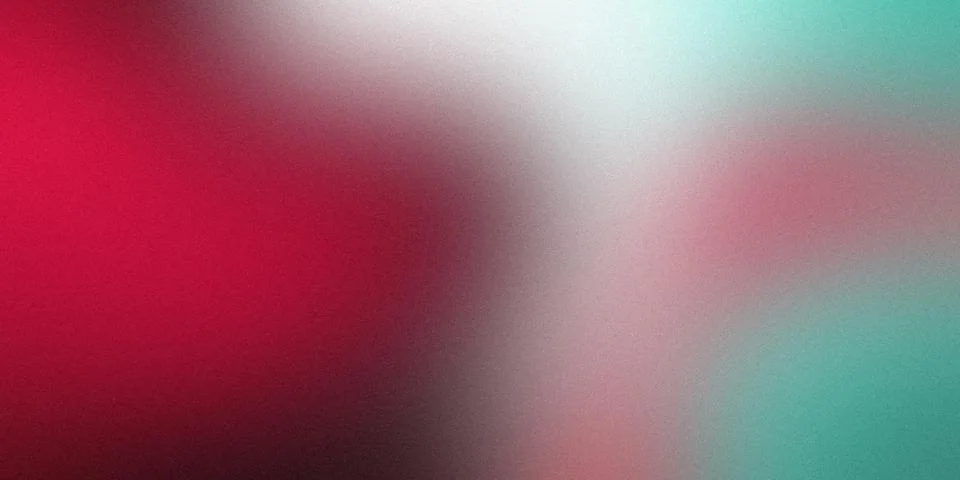 Abstract gradient background colors red green and white noise texture Stock Photos