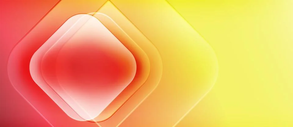 Abstract gradient background. Concentric rounded squares create depth, 库存插图