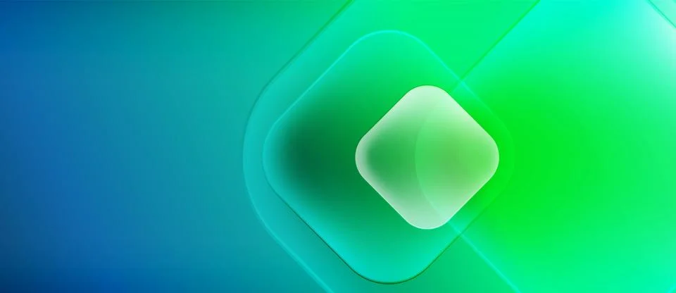 Abstract gradient background. Concentric squares create depth, blending blue Illustrazione stock