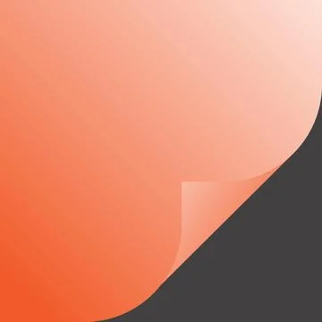 Abstract gradient background with a curled corner effect Stock Illustration