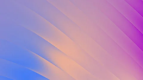 Abstract gradient background with curved lines of color Stock Footage 317371286