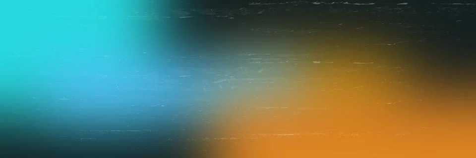 Abstract gradient background with cyan and orange hues and subtle horizonta.. Stock Illustration