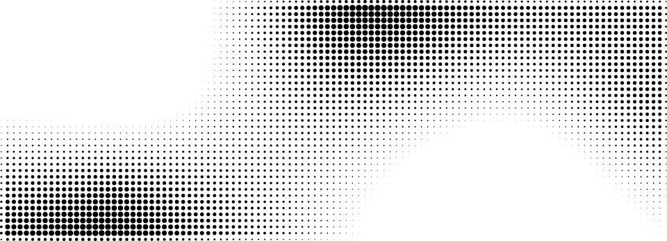 Abstract gradient background with dotted wave pattern and noise. Black and .. Stock Illustration
