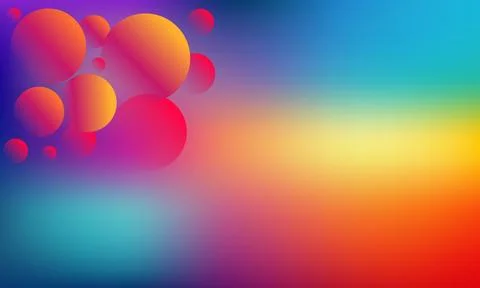 Abstract gradient background with element for design poster. Stylized circl.. Illustrazione stock