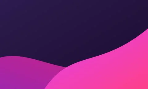 Abstract gradient background features flowing curves in shades of purple an.. 库存插图