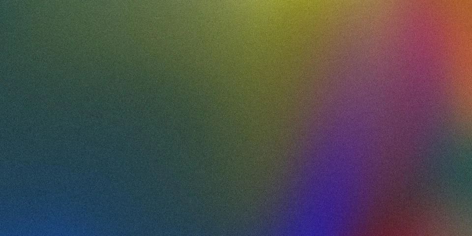 Abstract gradient background features a subtle noise texture and vibrant colo Stock Photos