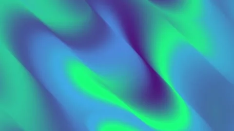 Abstract gradient background featuring flowing waves of teal and purple color Stock Footage 320357866