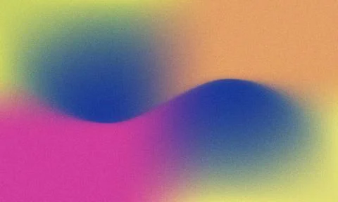 Abstract gradient background, featuring flowing blue, pink, yellow and, ora.. Stock Illustration