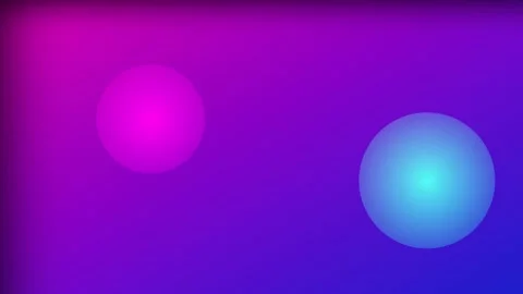 Abstract gradient background featuring glowing pink and blue circles Video stock 345860254