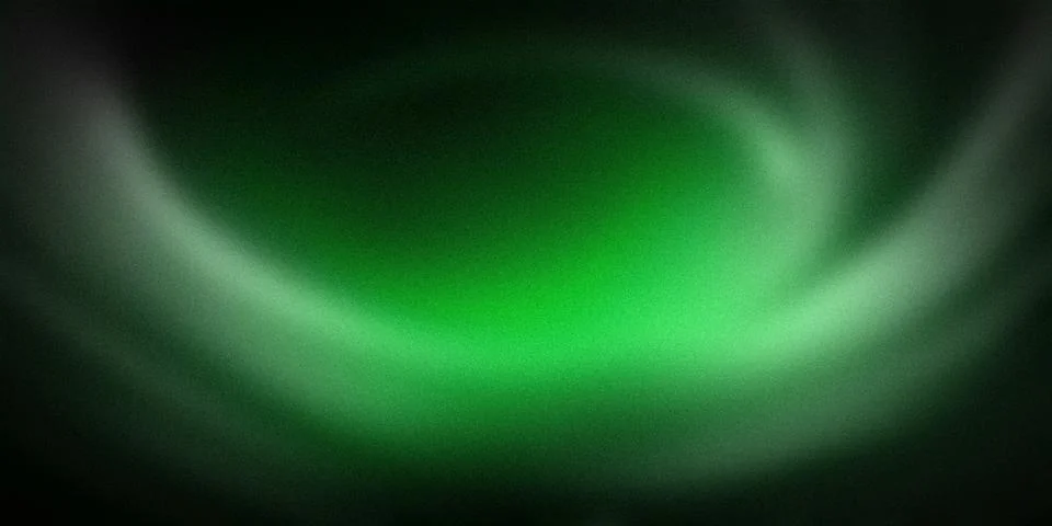 Abstract gradient background featuring vibrant shades of green and black, b.. Ilustración de archivo