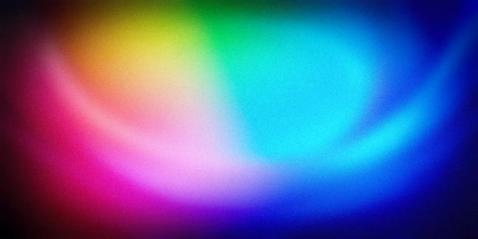 Abstract gradient background featuring vibrant shades of blue, green, yello.. Stock-Illustration
