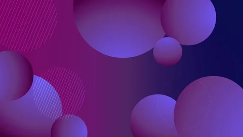 Abstract gradient background with floating 3D spheres and diagonal line acc.. Stock Footage 337072218