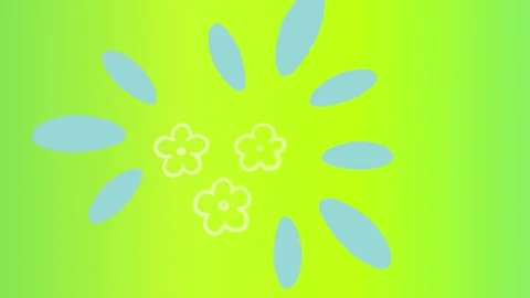 Abstract gradient background with flowers, abstract wallpaper Stock Footage 339063893