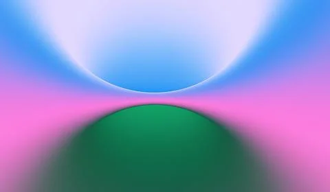 Abstract gradient background with flowing curves in blue, pink, and green, .. Иллюстрация