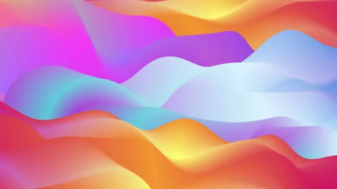 Abstract Gradient Background. flowing Fluid waves. gradient, Liquid Pattern Stock Footage 164788387