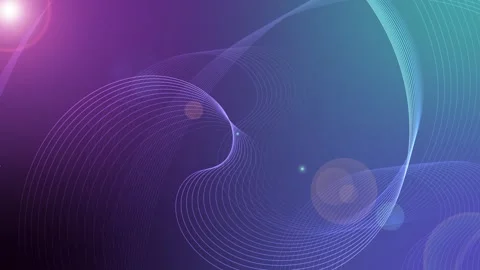 Abstract gradient background with flowing line waves and lens flares animatio 動画素材 329942901
