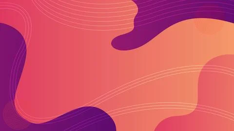 Abstract Gradient Background with Flowing Lines and Organic Shapes Stock Illustration