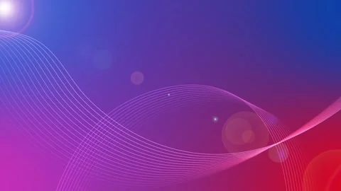 Abstract gradient background with flowing wave lines and subtle lens flares.. Stock Footage 329941153