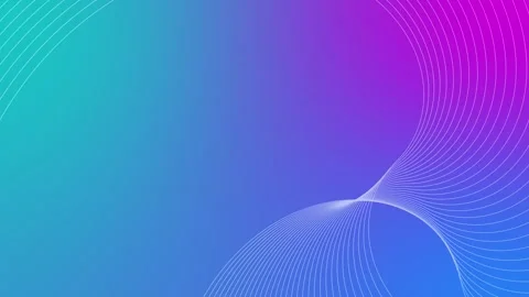 Abstract gradient background with flowing white curved lines animation, Gra.. Video stock 327863826