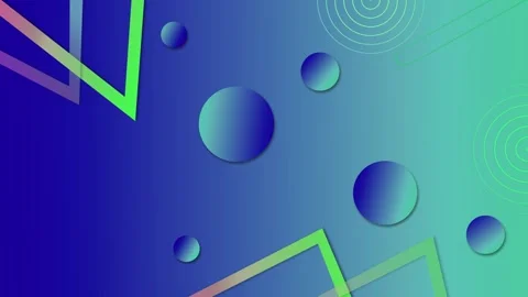 Abstract gradient background with geometric shapes and circles modern style.. Stock Footage 335100534