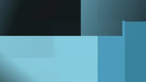 Abstract gradient background with geometric shapes in shades of blue and te.. Stock Footage 335440822