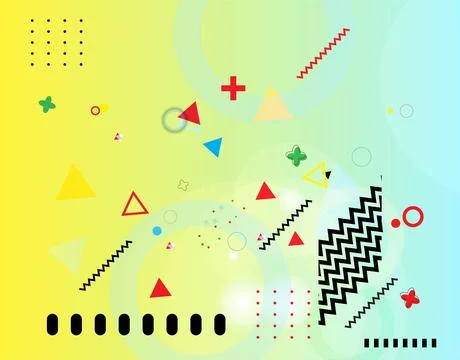 Abstract gradient background with geometric shapes and elements. Gradient s.. イラスト素材