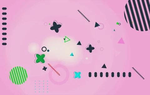 Abstract gradient background with geometric shapes and elements. Gradient s.. イラスト素材
