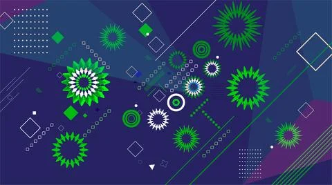 Abstract gradient background with geometric shapes and elements. Gradient s.. イラスト素材