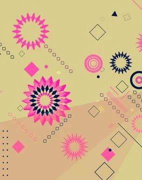 Abstract gradient background with geometric shapes and elements. Gradient s.. イラスト素材