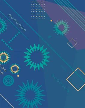 Abstract gradient background with geometric shapes and elements. Gradient s.. Illustrazione stock