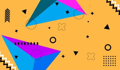 Abstract gradient background with geometric shapes and elements. Gradient s.. イラスト素材