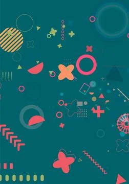 Abstract gradient background with geometric shapes and elements. Gradient s.. イラスト素材
